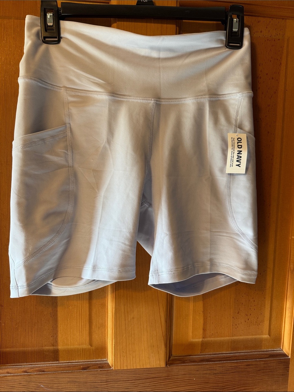Old Navy Light Blue Women's Bike Shorts with Side Pockets